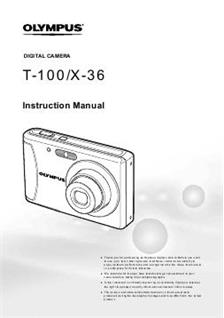 Olympus X 36 manual. Camera Instructions.